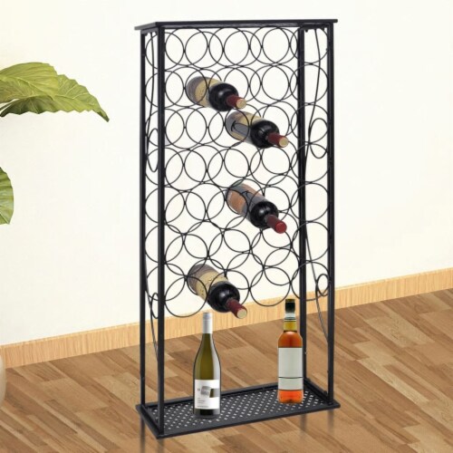 Large metal hotsell wine rack