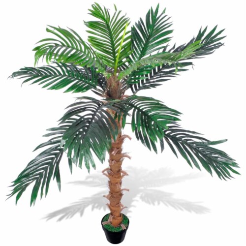 Artificial Plant Coconut Palm Tree with Pot 55 Perspective: front