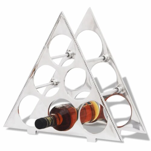 Silver online wine stand