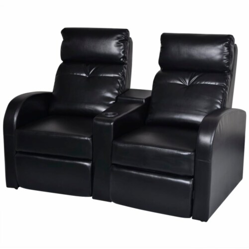 Black discount theater recliner