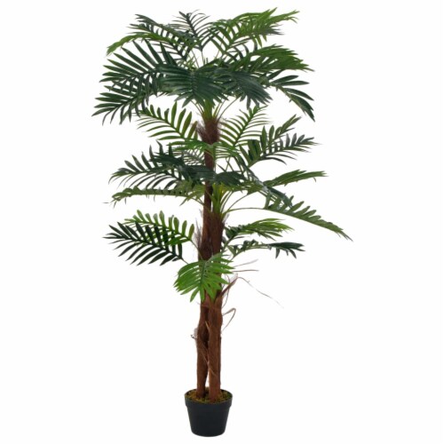 vidaXL Artificial Plant Palm with Pot Green 65 Perspective: front