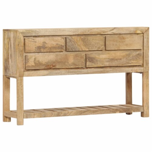 vidaXL Sideboard 47.2 x11.8 x29.5 Solid Mango Wood Perspective: front