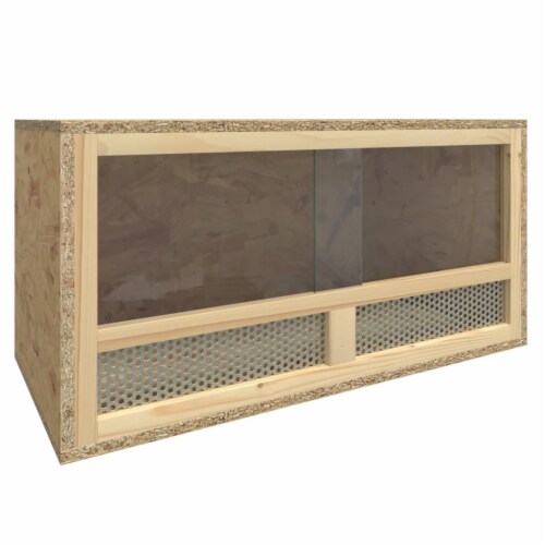 vidaXL Terrarium Engineered Wood 23.6 x11.8 x11.8 Perspective: front