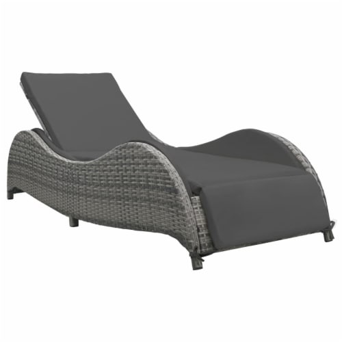 Poly rattan on sale sun lounger