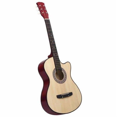vidaXL Western Acoustic Cutaway Guitar with 6 Strings 38 Basswood 38 Jay C Food Stores