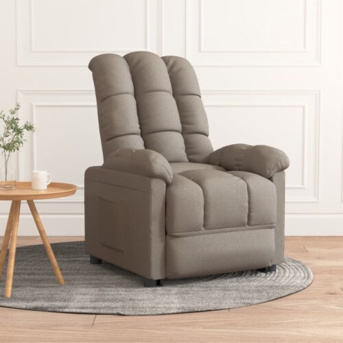 vidaXL Recliner Taupe Fabric 1 Smith s Food and Drug