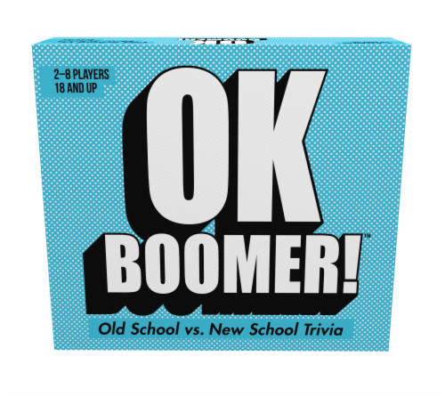 Pressman Ok Boomer Trivia Card Game Perspective: front