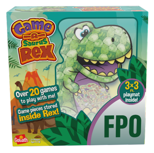 Goliath Game-A-Saurus Board Game Perspective: front