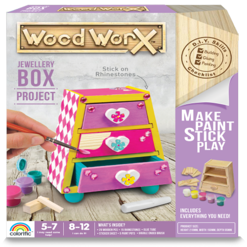 Pressman Wood Worx™ Jewellery Box Project Perspective: front
