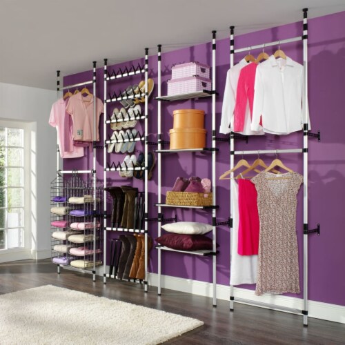Telescopic shoe rack clearance