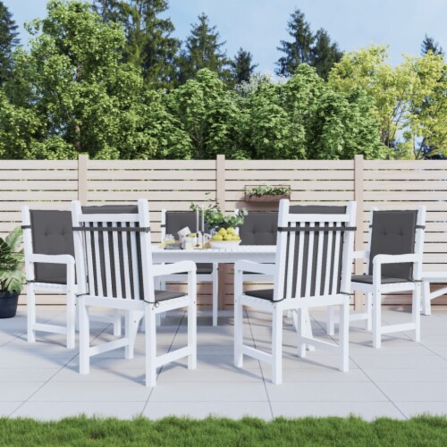 vidaXL Garden Lowback Chair Cushions 6 pcs Anthracite 39.4 x19.7