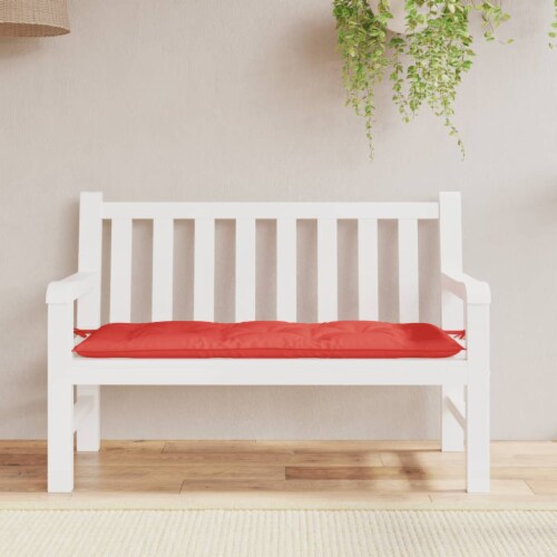 Red patio online bench cushion