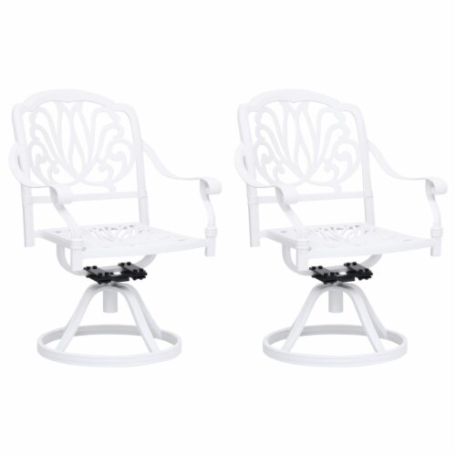 Cast aluminum hotsell swivel patio chairs