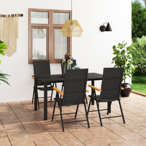 Vidaxl 5 piece outdoor dining set new arrivals