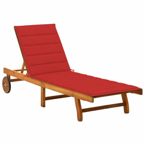 Vidaxl sun lounger solid acacia wood online