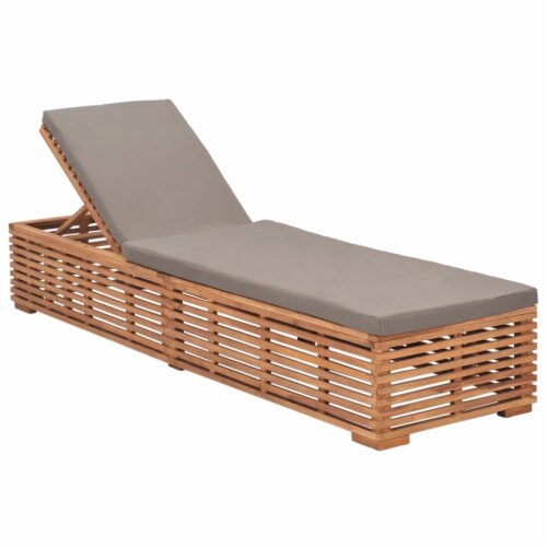 Solid teak sun lounger cheap