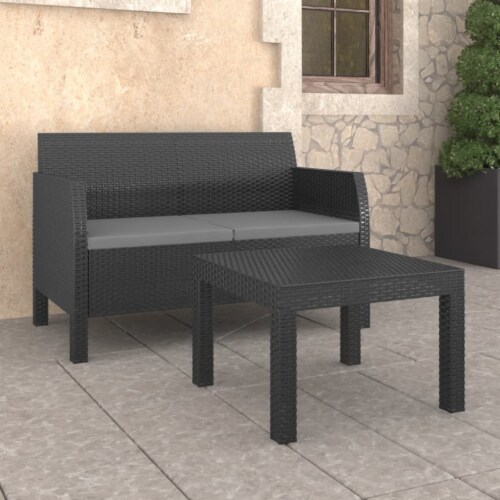 Anthracite rattan garden furniture clearance
