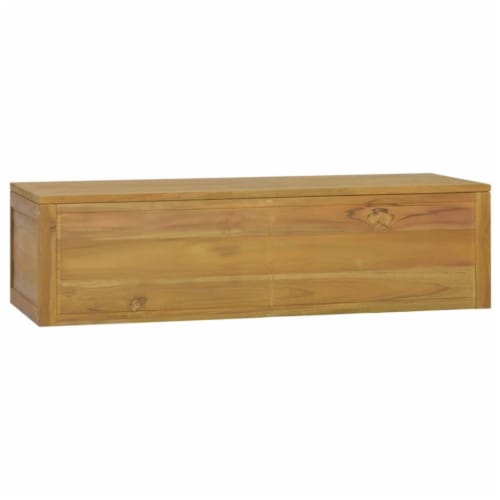 Teak wall discount mounted cabinet