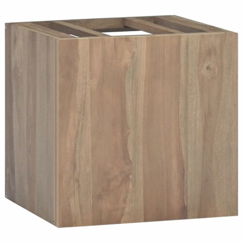 Teak wall discount mounted cabinet