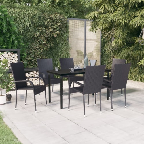Vidaxl 7 piece outdoor dining set hotsell