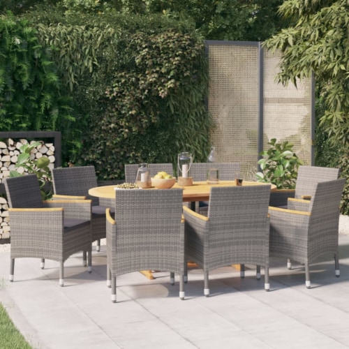 Vidaxl 9 piece outdoor dining set hotsell