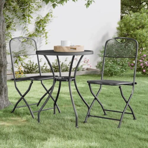 Metal mesh garden table and chairs discount