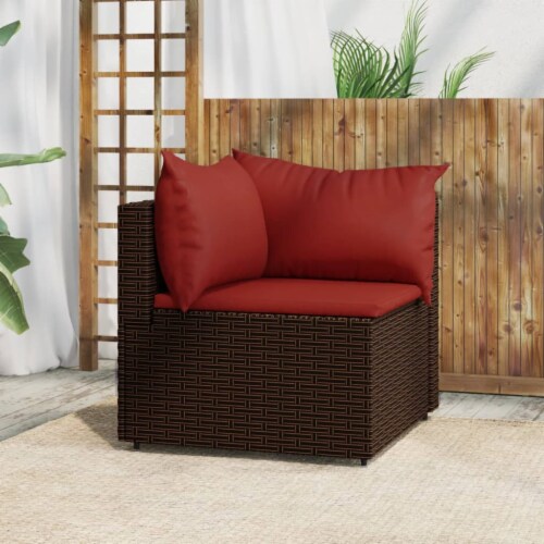 Brown corner garden sofa discount