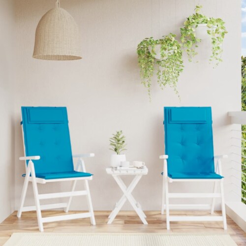 vidaXL Highback Chair Cushions 2 pcs Light Blue Oxford Fabric 2 Fred Meyer