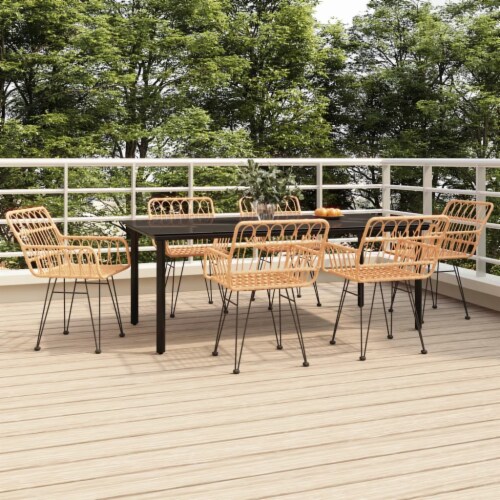 Poly rattan dining set hotsell