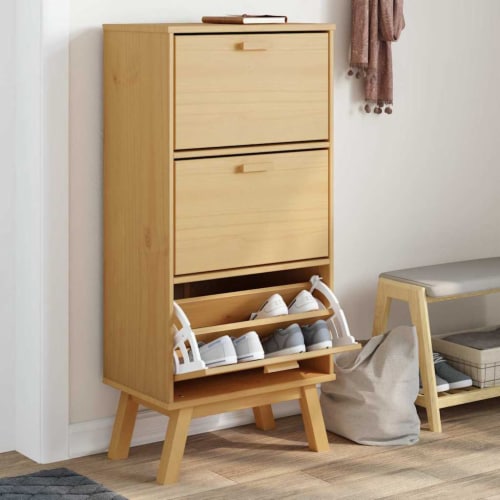 Solid pine shoe cabinet hotsell