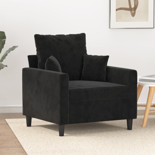 vidaXL Sofa Chair Black 23.6 Velvet 23.6