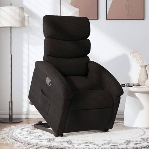 Black fabric recliner chair discount