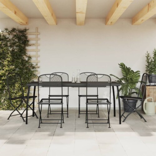 Vidaxl 7 piece outdoor dining set hotsell