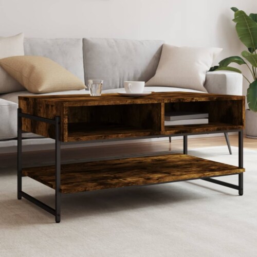 Smoked oak coffee table discount