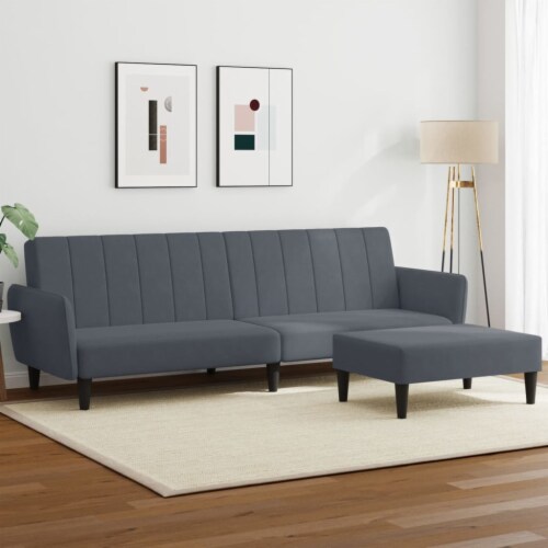 Two seater sofa and footstool sales