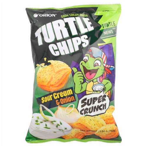 Orion® Turtle Chip Sour Cream and Onion Perspective: front