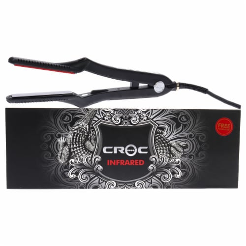 Croc Infrared Flat Iron Black by Croc for Unisex 1 Inch Flat Iron 1 Inch Kroger