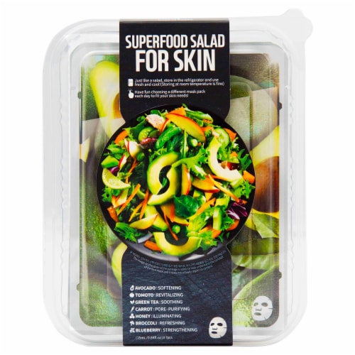 Farmskin Superfood Avocado Salad Face Mask Perspective: front