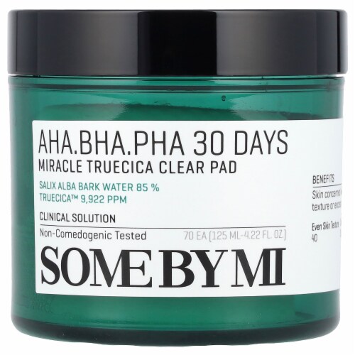 SOME BY MI AHA/BHA/PHA 30 Days Miracle Truecica Clear Pad 70 Pads - 4. ...