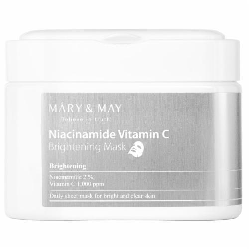 Mary & May Niacinamide Vitamin C Brightening Beauty Mask 30 Sheets 14.1 oz (400 g), 30 Count