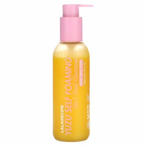 Lalarecipe Yuzu Self Foaming 3 in 1 Peel Cleanser - 6.76 fl