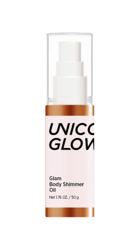 UNICORN GLOW Glam Body 01 Billion Shimmer Oil Perspective: front