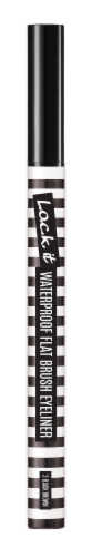 L.O.C.K. 03 Black Brown L.O.C.K. It Waterproof Flat Brush Eyeliner Perspective: front