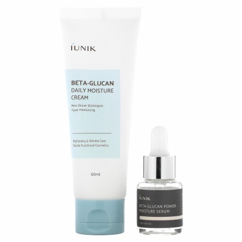 iUNIK BetaGlucan Edition Skin Care Set Cream & Mini Serum 2 Piece Set, 2 Count Fred Meyer