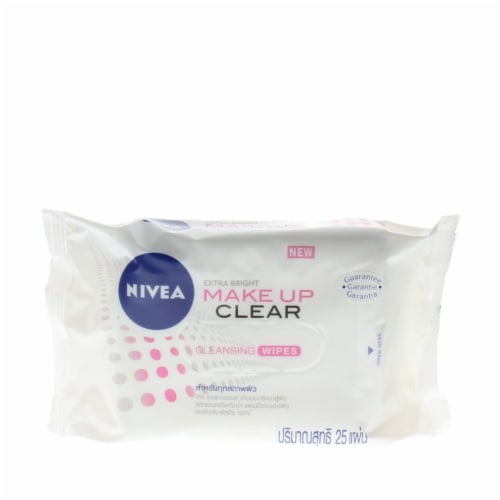 Nivea Make Up Clear Cleansing Wipes (25 Wipes) Perspective: front