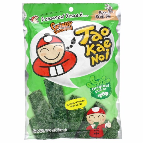 Tao Kae Noi Crispy Seaweed Snack Original Perspective: front