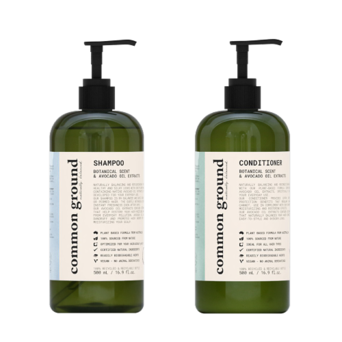 Common Ground Natural Volumizing Shampoo & Conditioner Set Perspective: front