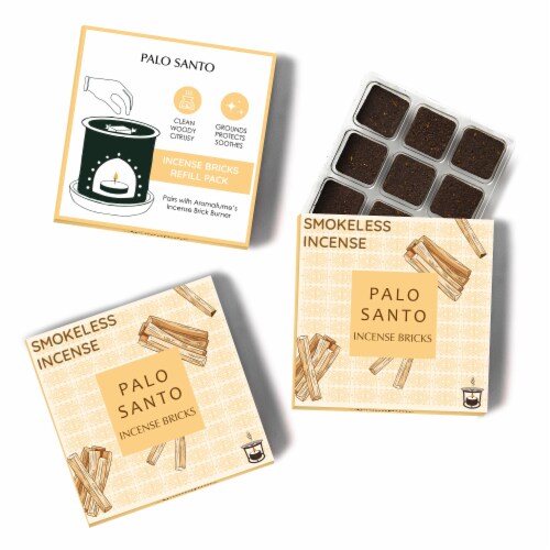 Palo Santo Incense Bricks Refill Pack Perspective: front