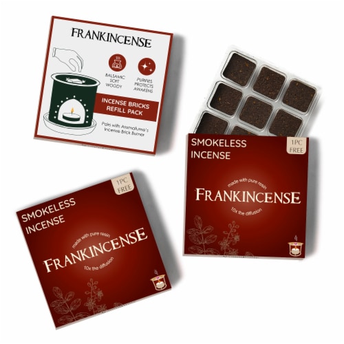 Frankincense Incense Bricks Refill Pack Perspective: front