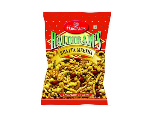 Haldiram's Khatta Meetha Snack Perspective: front